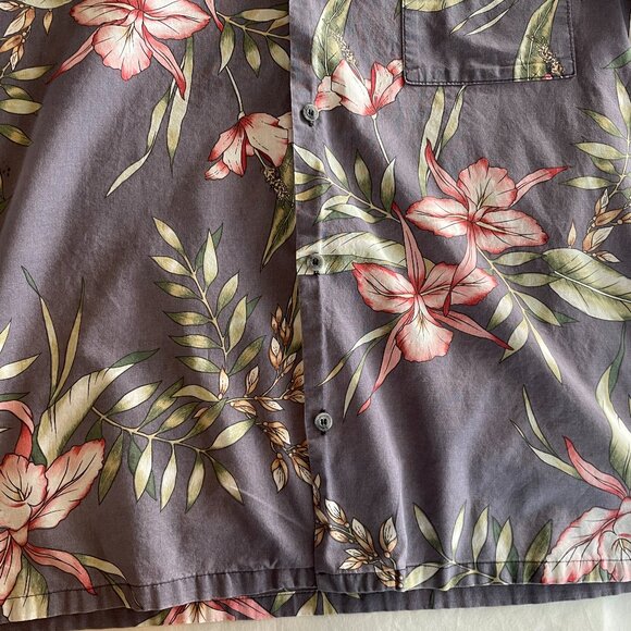 Men’s Hawaii Blues Vintage Floral Shirt – Size L – Light Purple – Excellent Cond - Picture 6 of 6